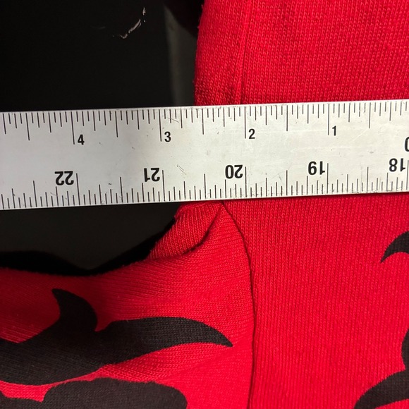 VTG Bonnie and Bill by Holly Red Floral Print Embellishment Shoulder Pad Size M - Picture 8 of 8